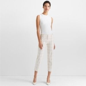 Club Monaco | Marie Pant: Creamy Beige & Pink Ankle Pants